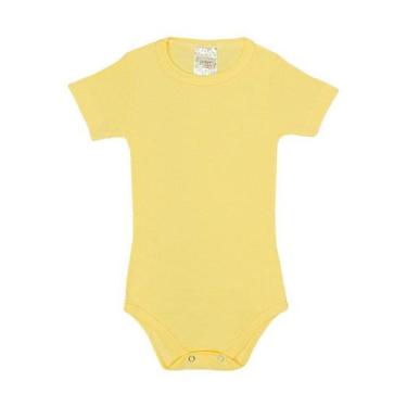 Imagem de Pijama Body Amarelo Ribana Canelada - Izitex, 1