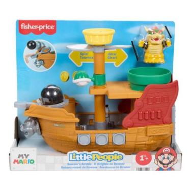 Imagem de Little People My Mario - Aerobarco Do Bowser - Mattel Jhg62