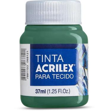 Imagem de Tinta para Tecido Fosca 37ML Verde Bandeira Duzia - Acrilex