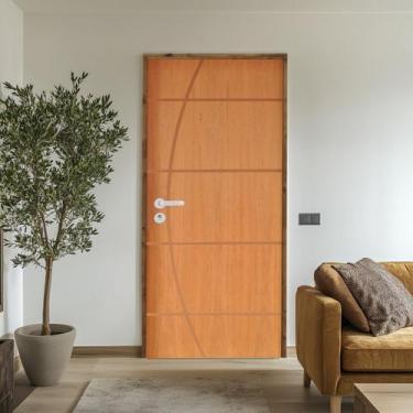 Imagem de Kit Porta de Madeira 210x72cm Batente 14cm Fechadura Stilo Belissima 5