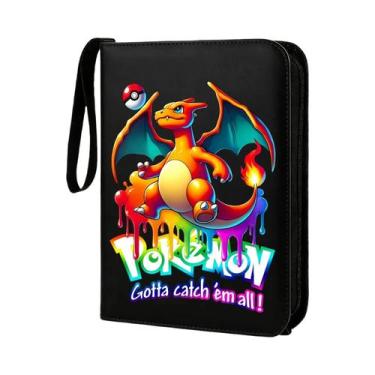 Imagem de Fichário Com Zíper Charizard Pokémon Para 400 Cartas De Jogo, Protetor