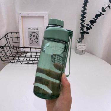 Imagem de Garrafa de 650ml com Tampa e Alça para Adulto - Verde - GlobalUp 365