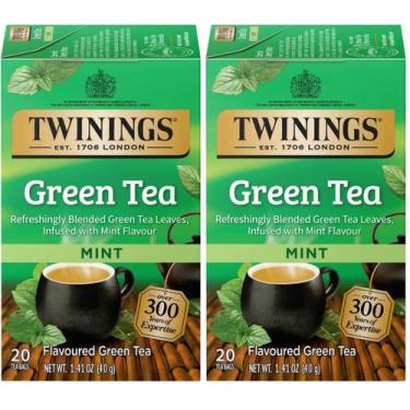 Imagem de Chá Twinings Verde com Menta 40g (Pacote com 2)