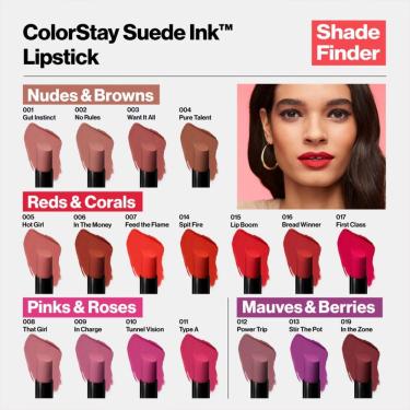 Imagem de Batom Revlon Colorstay Suede Ink Matte Bread Winner com Vitamina e 2,55G
