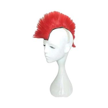 Imagem de Adesivo Para Peruca Sintética Mohawk Para Capacete De Moto, Bicicleta,