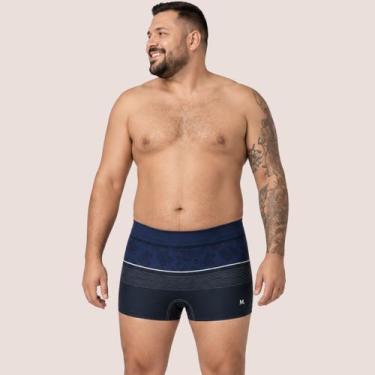 Imagem de Sunga Boxer Mash Plus Size Masculina Tradicional Confortável Praia Pis
