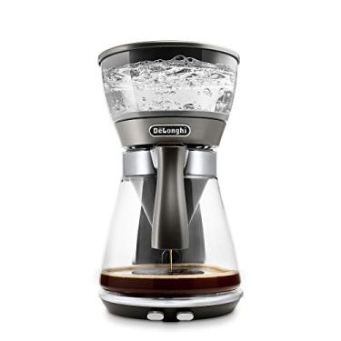 Imagem de De'Longhi Cafeteira especial 3 em 1, máquina de café IcedCoffee (Bold Cold Brew), gotejamento premium, certificado SCA GoldenCup, jarro de vidro, 8 xícaras, ICM17270