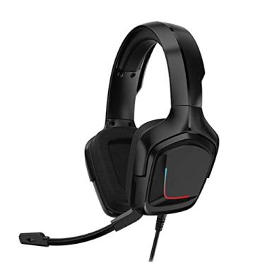 Imagem de Tomshin K20 Fone de ouvido para jogos com fio de 3,5 mm Auscultadores de som surround sobre a orelha Fone de ouvido E-Sport com microfone de controle de volume Microfone mudo para PC laptop PS4 smartp