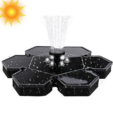 Imagem de Yajun Fonte solar flutuante de LED, painel solar, bomba de água externa, para decoração de jardim, jardim