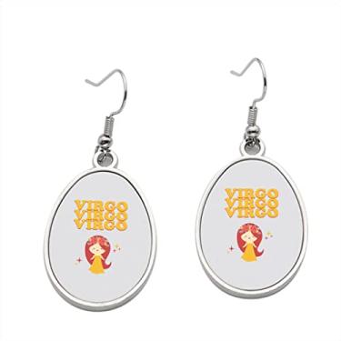 Imagem de Brinco Virgem 1 – Brincos pendurados para meninas – Presente de festa de aniversário dos namorados, Metal, Sem pedras preciosas