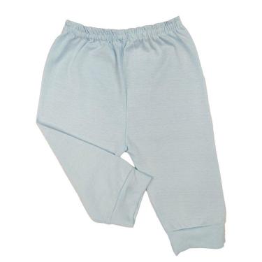 Imagem de Roupa Bebê 1x Calça Mijão Liso Malha Pé Aberto Menino Menina