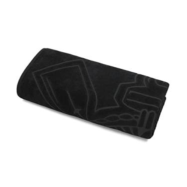 Imagem de Toalha Felpuda Jacquard Corinthians 70x140 cor preta 1 peça