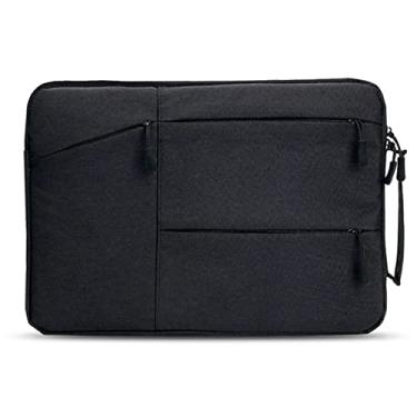 Imagem de Capa de bolsa de laptop para pasta 13,3-15,6 polegadas manga para PC computador notebook capa de transporte (cor: preto, tamanho: 14 polegadas)