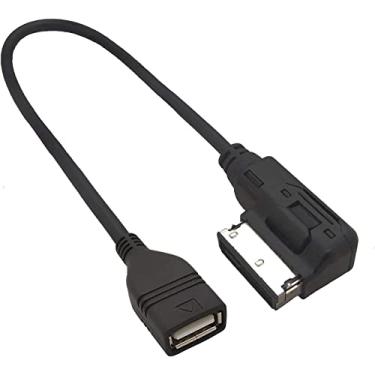 Imagem de Interface de música de carro MDI MMI MP3 USB Flash Drive cabo adaptador AUX compatível com Mercedes Benz CLS E SL CLA S Class