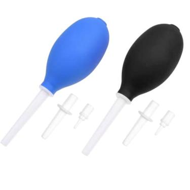 Imagem de Conjunto de 2 sopradores de ar com bocais curtos, médios e longos – Remove poeira e sujeira de câmeras, lentes, filtros e eletrônicos sensíveis – Poderosa explosão de ar – Durável