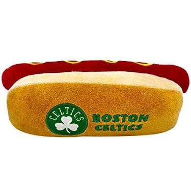 Imagem de NBA Boston Celtics Brinquedo de pelúcia para cães e gatos - Mais fofo brinquedo de pelúcia para cães e gatos com barulho interno e lindo nome da equipe de basquete