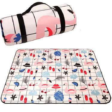 Imagem de Yajun Cobertor de piquenique dobrável à prova d'água dobrável tapete de acampamento portátil acolchoado engrossado para ioga de jardim, F, 150 * 100 cm