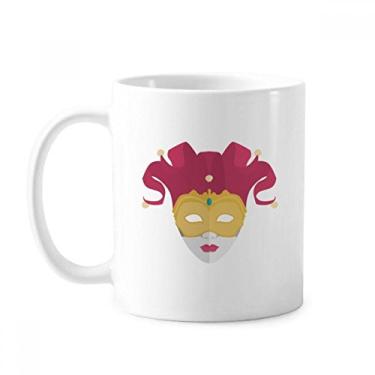 Imagem de Caneca de cerâmica com cabeça fofa Happy Carnival Of Venice caneca cerâmica xícara de porcelana de café
