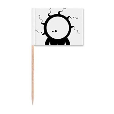 Imagem de Universo Alienígena monstro alienígena Ciclope Bandeiras de palito de dente Topper Decoração de festa