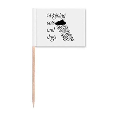 Imagem de Rainstorm Common Knowledge English Language Culture Toothpick Flags Marker Topper Decoração de Festa