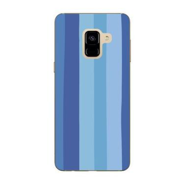 Imagem de Capa Case Capinha Samsung Galaxy A8 2018 Arco Iris Azul - Showcase
