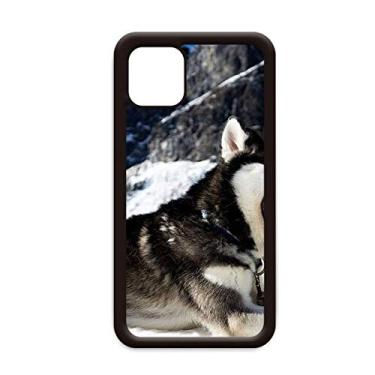 Imagem de Capa Big Mouth Dog Snow Husky para iPhone 12 Pro Max para Apple Mini Mobile Case