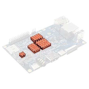 Imagem de MOOKEENONE Placa de dissipação de calor para dissipadores de calor de cobre CPU RAM 4 peças para Orange Pi 5