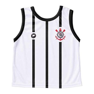 Imagem de Camiseta Corinthians Bebê Regata Branca - Torcida Baby