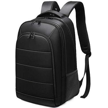 Imagem de Mochila para laptop Bolsa de ombro para mochila ao ar livre, tecido com fortes propriedades repelentes de água, fivela com alça ajustável, preta