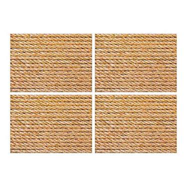 Imagem de Style Brazil Jogo Americano Sisal 6 Peças 30x40 Base Emborrachada