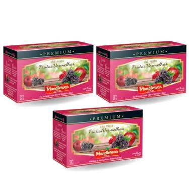 Imagem de Combo Chá Mandiervas Premium 60 Sachês (Frutas Vermelhas)