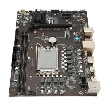 Imagem de Placa-mãe do Computador, 2 X 288 Pinos DDR4 SDRAM LGA1700 H610 Placa-mãe Estável Processador Gráfico Integrado para 13600F para 12100F para 12600F