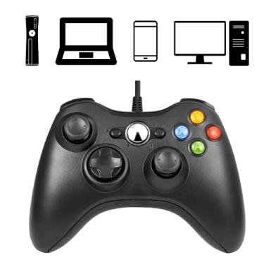 Imagem de Controle Joystick com Fio Compatível com Xbox 360 Slim PC Smartphone Notebook Gamepad