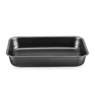 Imagem de Assadeira Retangular Alta 4,6 Litros Cristal Grafite - Mta
