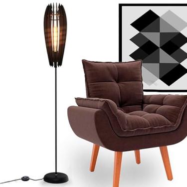 Imagem de Luminaria De Piso Skyshow® Dinamarca Sala Chão Coluna Retro