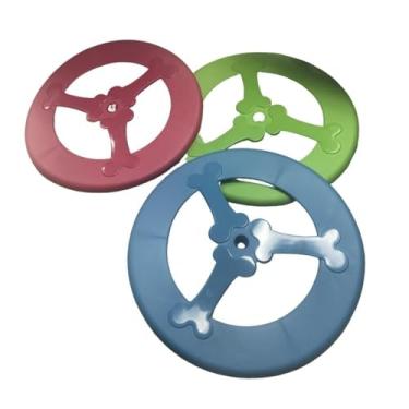 Imagem de Brinquedo para Cachorro, Disco para Arremessar, Brinquedo Interativo Frisbee Colorido,Brinquedo Funcional para Cães