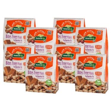 Imagem de KIT 8 Bites Free Mini Wafer Sem Glúten Vegano 70g - Natural Life (Paçoquinha Fit 8 Unid.)