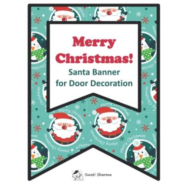 Imagem de Merry Christmas Santa Banner for Door Decoration: Classroom Décor