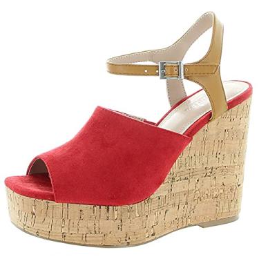 Imagem de Charles by Charles David Dory Wedge Sandals Sunshine Yellow Ankle Strap Platfrom (8, SUNSHINE YLW-MS)