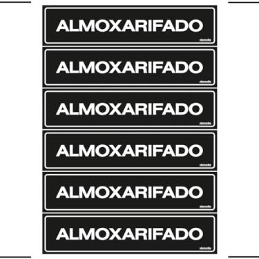 Imagem de Combo 6 Placas De Sinalização Almoxarifado 30x7 Ekomunike - A-408 F9e