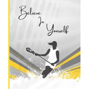 Imagem de Caderno de composição LACROSSE PARA MENINAS: anotações, escrita criativa, diário de gratidão ou presente de treinador para jogadores ou fãs de lacrosse feminino