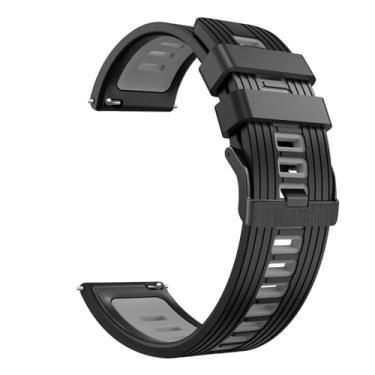Imagem de NEYENS Pulseiras de relógio inteligente de 22 mm para Samsung Galaxy Watch 3/45mm/46mm/Gear S3 Frontier Pulseira de silicone (Cor: Estilo E, Tamanho: para Gear S3 Classic)
