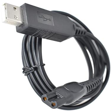 Imagem de Cabo de carregador de barbeador HQ8505 adequado para Philips Norelco HQ8505 3000 5000 7000 Series mg7790 mg5750 Aparador de barba elétrico 15 V adaptador CA cabo de carregamento 3,3 pés
