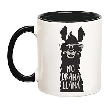 Imagem de Fonhark - No Drama Llama, Comical, óculos de sol, caneca de café da manhã, 325 ml Caneca/xícara de café novidade