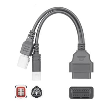 Imagem de Cabo adaptador de 3 pinos/4 pinos para 16 pinos OBD2 diagnóstico de falha de motor e detector serve para motocicletas Yamaha OBD cabo adaptador