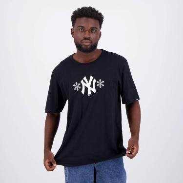 Imagem de Camiseta New Era MLB New York Yankees Winter Preta-Masculino