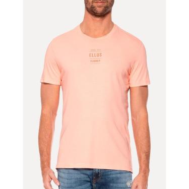 Imagem de Camiseta Ellus Masculina Cotton Fine Summer Neon Laranja-Masculino