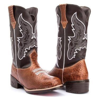Imagem de Bota Texana Adulto Anaconda Cafe Conforto Country Kapell
