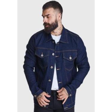 Imagem de Jaqueta Jeans HNO Jeans Premium 4 Bolsos Lisa Azul-Masculino