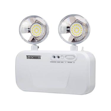 Imagem de Luminária Emergência Bloco Autônomo Taschibra Profissional 1200 Lm Bivolt